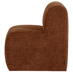 Woood Eetkamerbank Mojo Base Ribstof Roestbruin 84cm