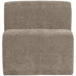Woood Eetkamerbank Mojo Base Ribstof Donkerzand 84cm