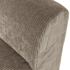 Woood Eetkamerbank Mojo Base Ribstof Donkerzand 84cm