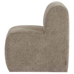 Woood Eetkamerbank Mojo Base Ribstof Donkerzand 84cm