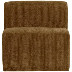 Woood Eetkamerbank Mojo Base Ribstof Honinggeel 84cm