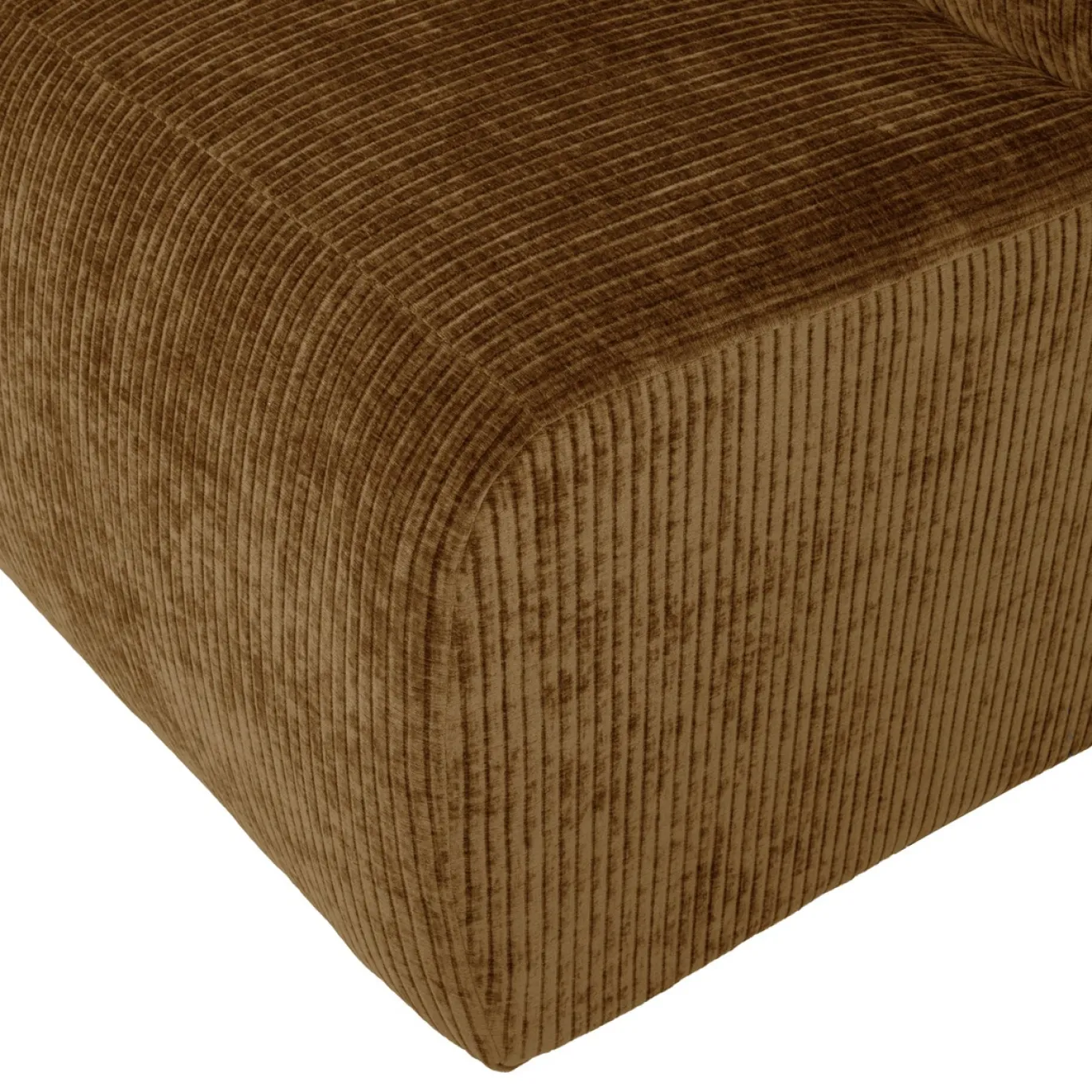 Woood Eetkamerbank Mojo Base Ribstof Honinggeel 84cm