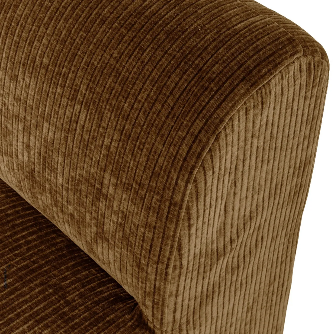 Woood Eetkamerbank Mojo Base Ribstof Honinggeel 84cm