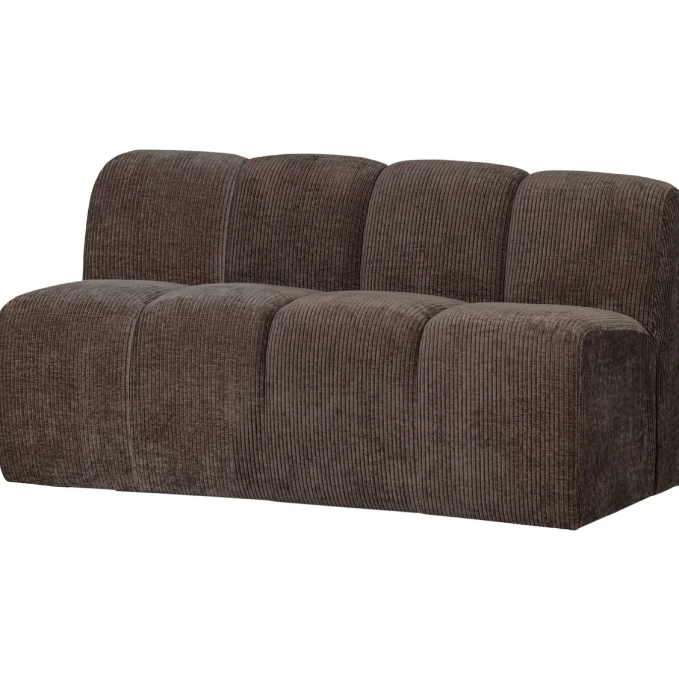 Woood Eetkamerbank Mojo 164cm Ribstof Bruin