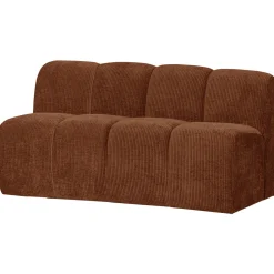 Woood Eetkamerbank Mojo 164cm Ribstof Roestbruin