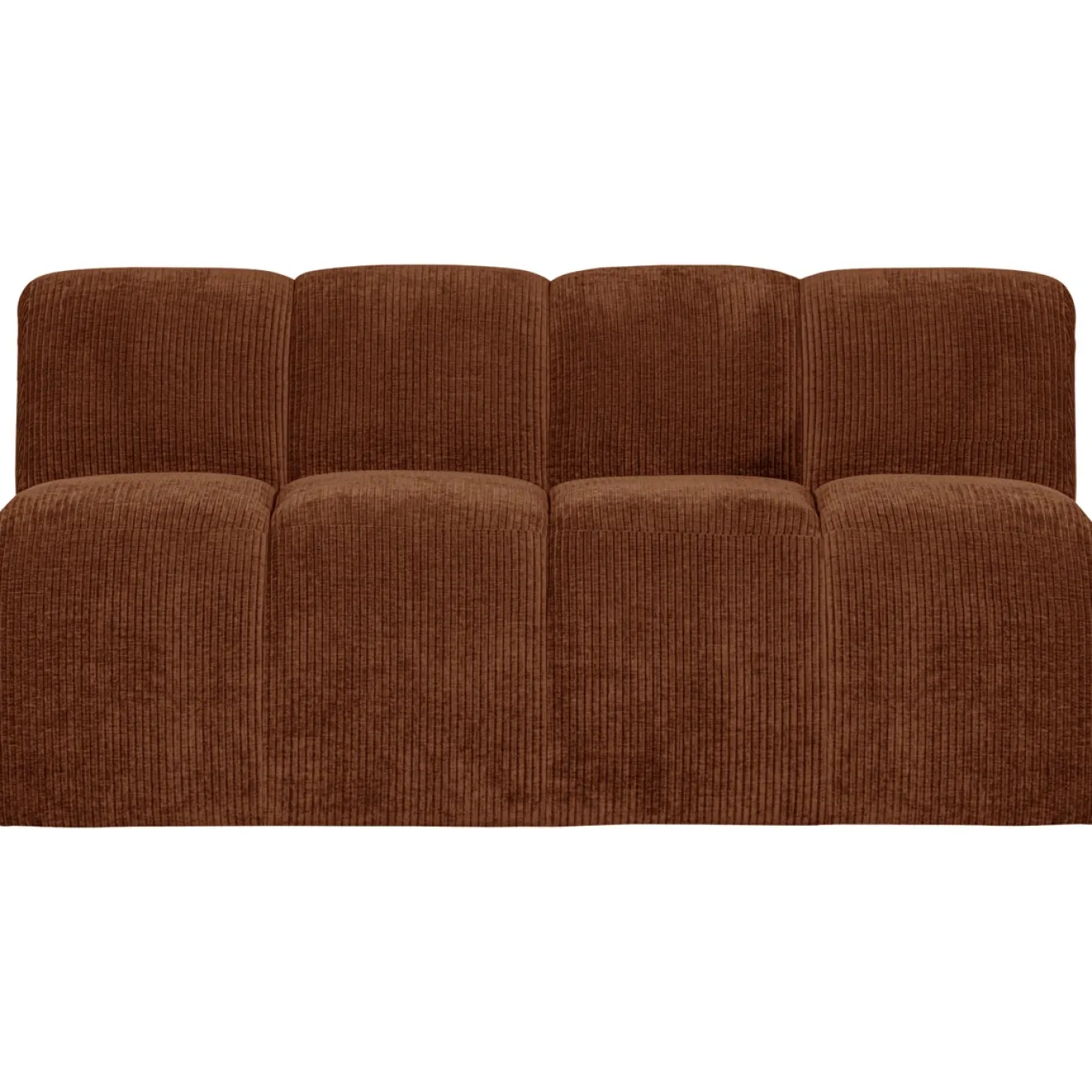 Woood Eetkamerbank Mojo 164cm Ribstof Roestbruin