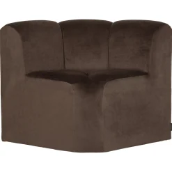 Woood Eetkamerbank Mojo Hoek Velvet Bruin