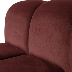 Woood Eetkamerbank Mojo Velvet Kastanjebruin 84cm