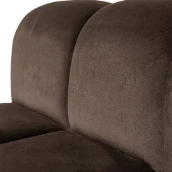 Woood Eetkamerbank Mojo Velvet Bruin 84cm