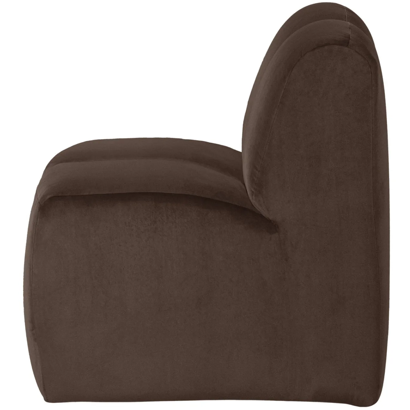 Woood Eetkamerbank Mojo Velvet Bruin 84cm