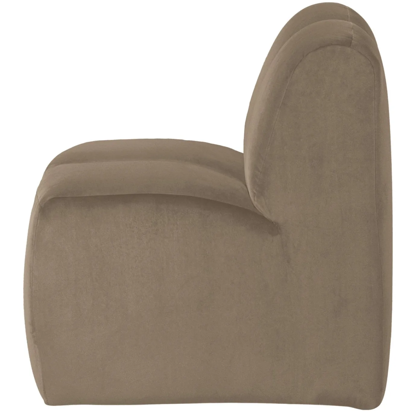 Woood Eetkamerbank Mojo Velvet Khaki 84cm