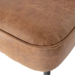 Woood Eetkamerbank Vogue Leer Cognac