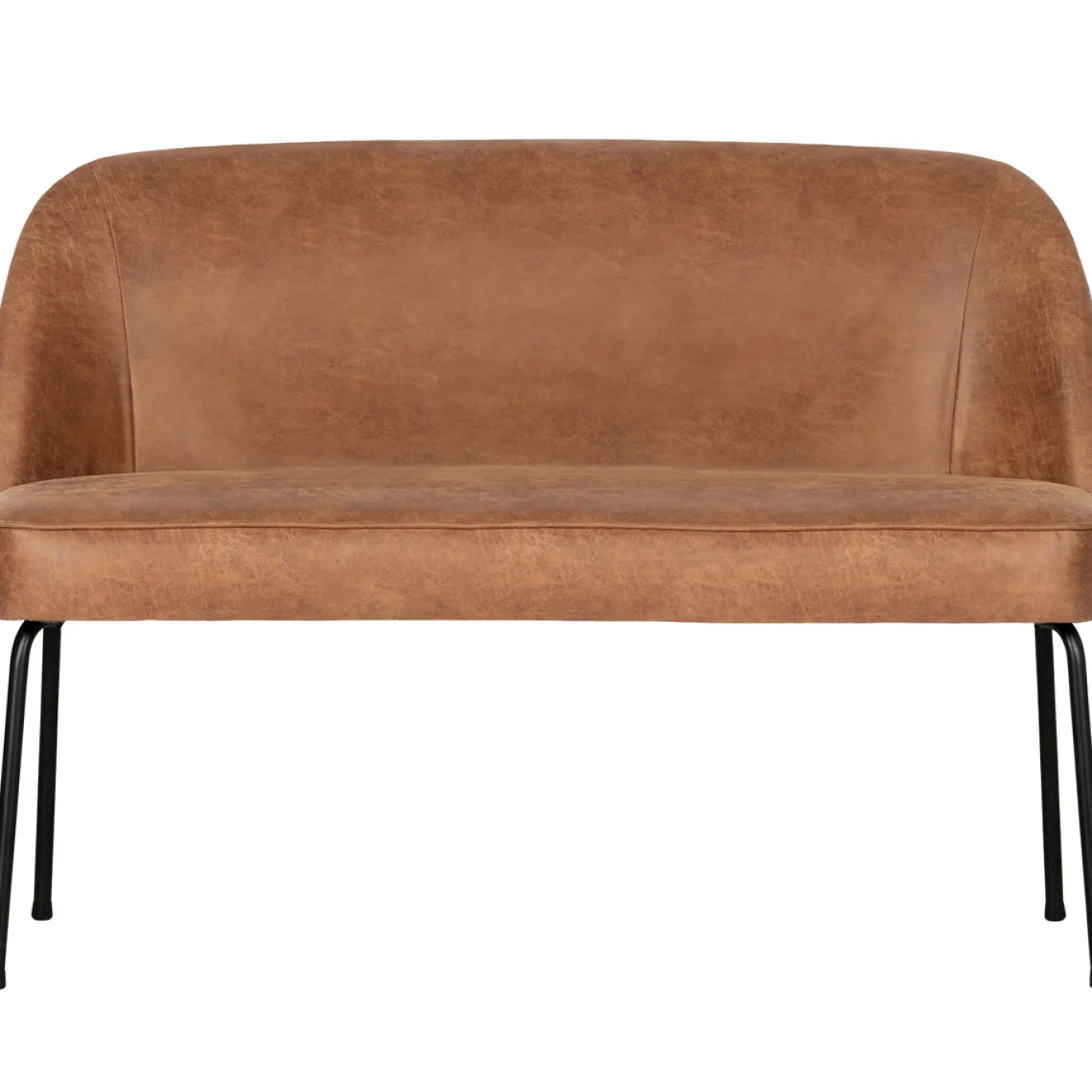 Woood Eetkamerbank Vogue Leer Cognac