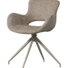 Woood Eetkamerstoel Eliva Structure Velvet Zand - Set Van 2