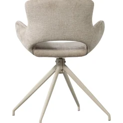 Woood Eetkamerstoel Eliva Structure Velvet Zand - Set Van 2