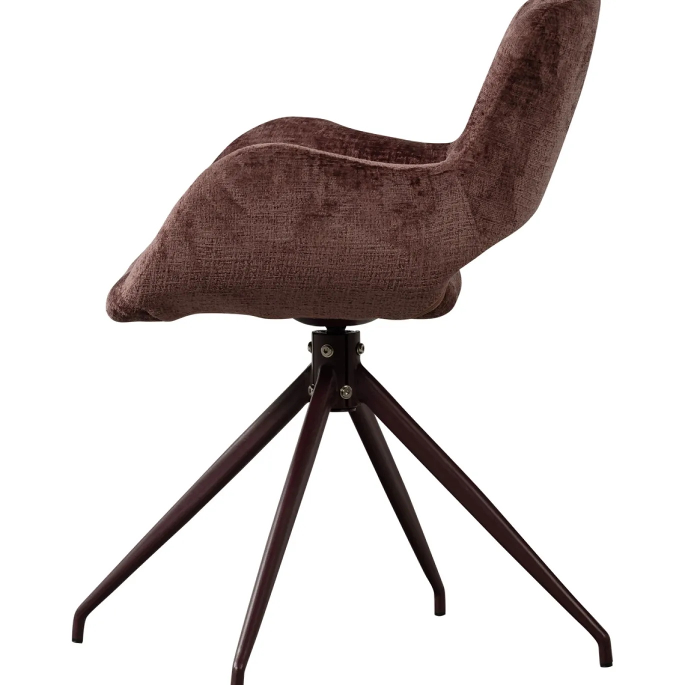 Woood Eetkamerstoel Eliva Structure Velvet Paars - Set Van 2