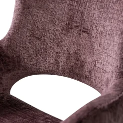 Woood Eetkamerstoel Eliva Structure Velvet Paars - Set Van 2