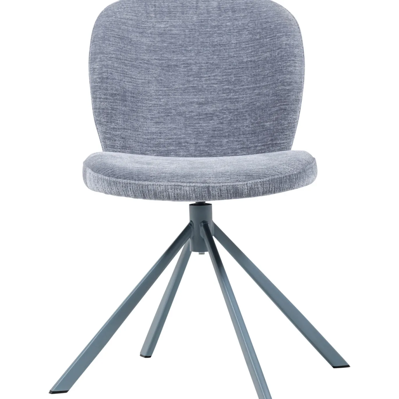 Woood Eetkamerstoel Femke Chenille Blauw