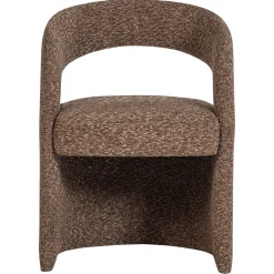 Woood Eetkamerstoel Lanor Grove Bouclé Bruin