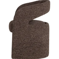 Woood Eetkamerstoel Lanor Grove Bouclé Donkerbruin