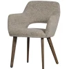 Woood Eetkamerstoel Murat Naturel Met Houten Poot Mystic Brown