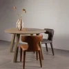 Woood Eetkamerstoel Permit Leerlook Cognac
