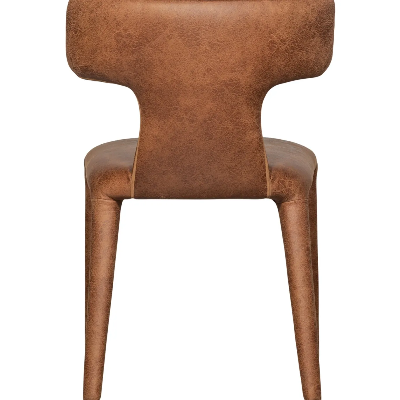 Woood Eetkamerstoel Permit Leerlook Cognac
