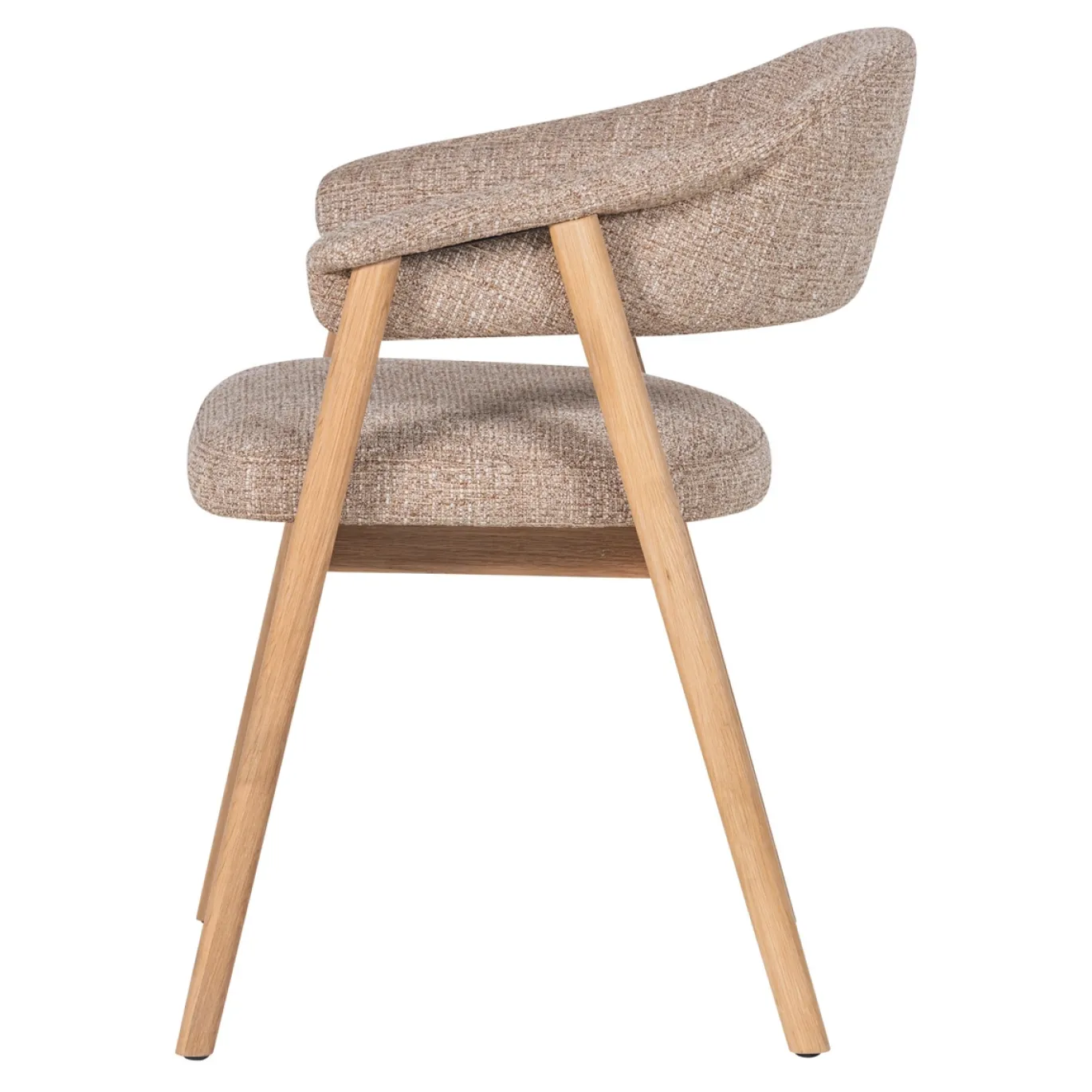Woood Eetkamerstoel Tunar Met Armleuning Hout Naturel