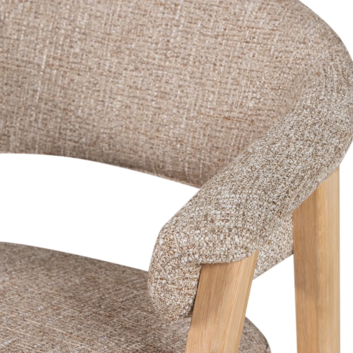 Woood Eetkamerstoel Tunar Met Armleuning Hout Naturel