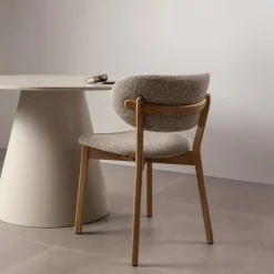 Woood Eetkamerstoel Udar Met Houten Frame Naturel