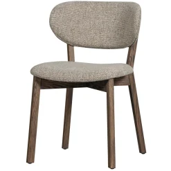 Woood Eetkamerstoel Udar Met Houten Frame Donkerbruin