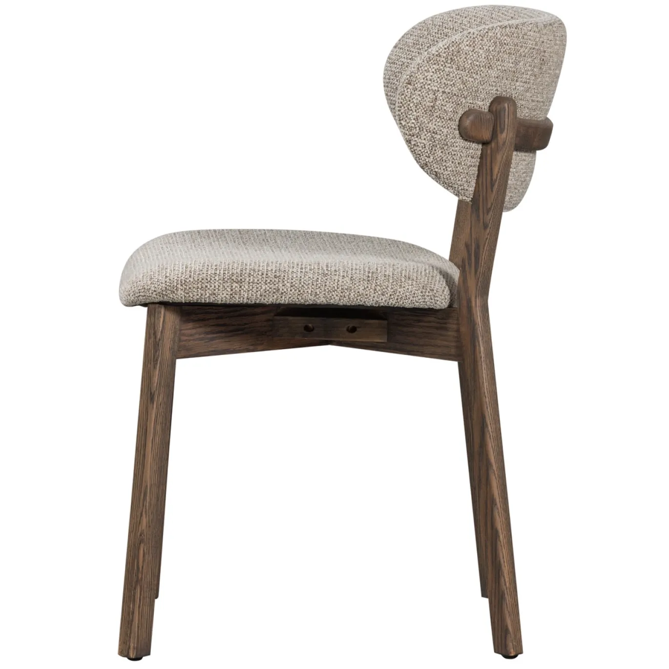 Woood Eetkamerstoel Udar Met Houten Frame Donkerbruin