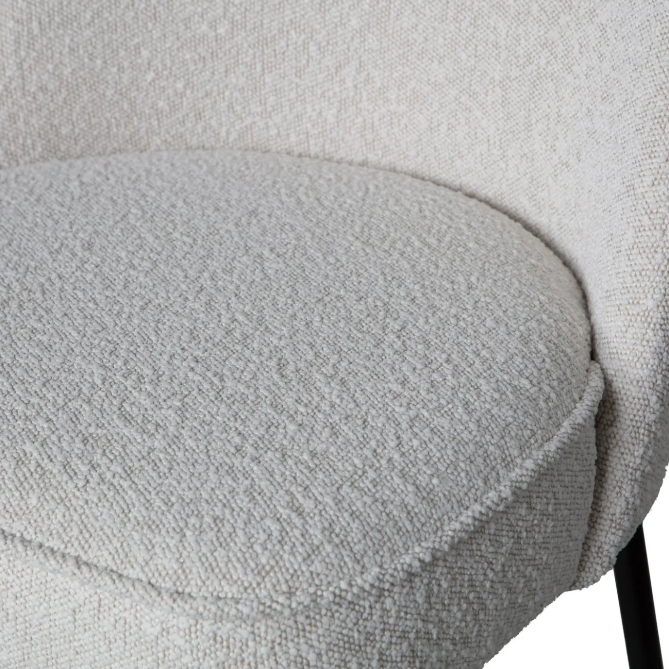 Woood Eetkamerstoel Vogue Bouclé Naturel