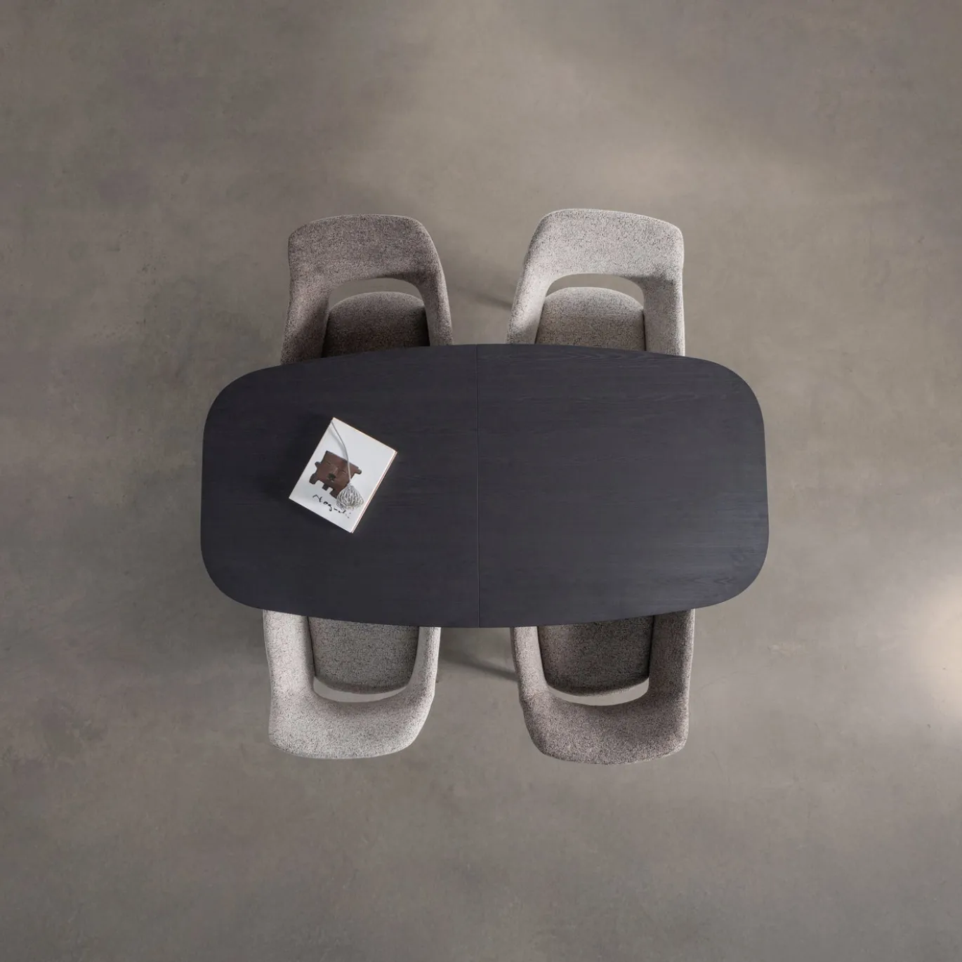 Woood Eettafel Arros Uitschuifbaar 180-220x90cm Mdf Zwart