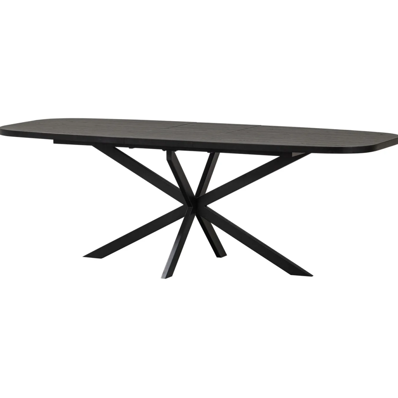Woood Eettafel Arros Uitschuifbaar 180-220x90cm Mdf Zwart