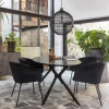 Woood Eettafel Bruno Ovaal Zwart 220cm