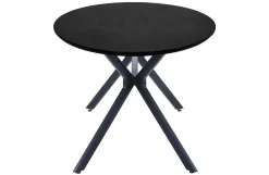 Woood Eettafel Bruno Ovaal Zwart 220cm