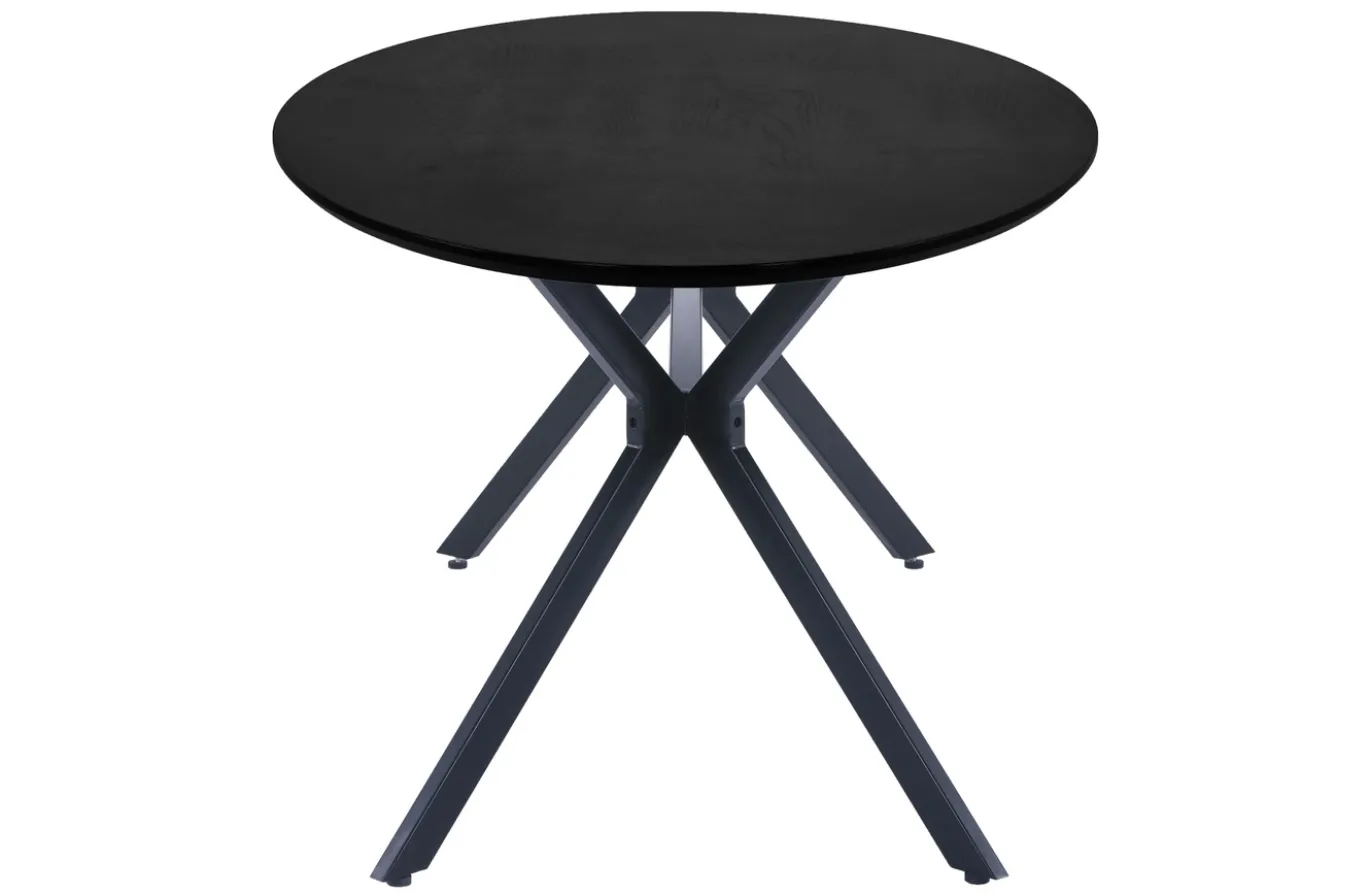 Woood Eettafel Bruno Ovaal Zwart 220cm