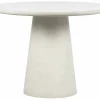 Woood Eettafel Damon Betonlook Wit Ø100cm
