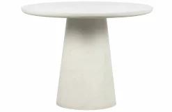 Woood Eettafel Damon Betonlook Wit Ø100cm