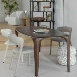 Woood Eettafel Fiore Mangohout Donkerbruin 190x95cm