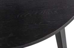 Woood Eettafel Lange Jan Uitschuifbaar Rond Eiken Blacknight