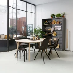 Woood Eettafel Lange Jan Uitschuifbaar Rond Eiken Sydney