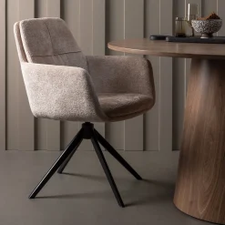 Woood Eettafel Maan Walnoot Ø120cm