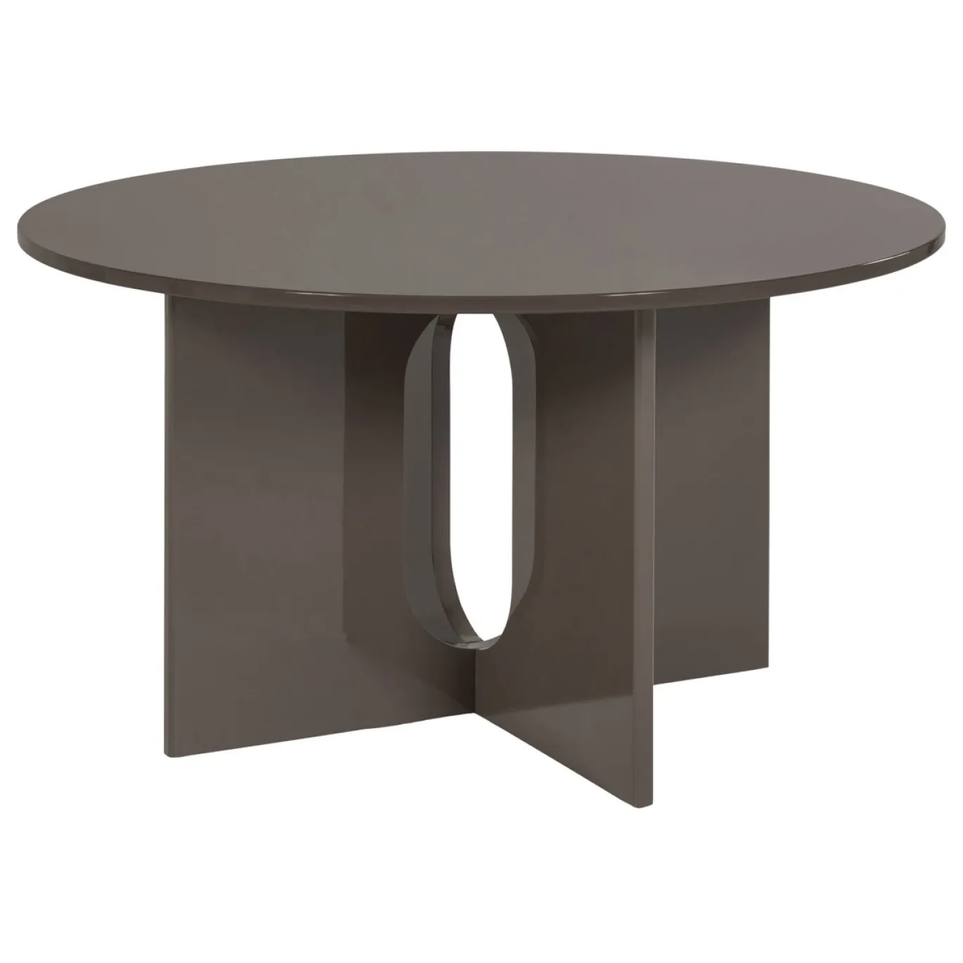 Woood Eettafel Marvo MDF Mokkabruin Ø130cm