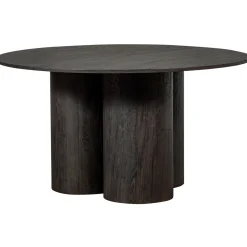 Woood Eettafel Oona Donkerbruin Ø140cm