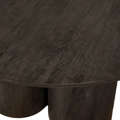 Woood Eettafel Oona Donkerbruin Ø140cm