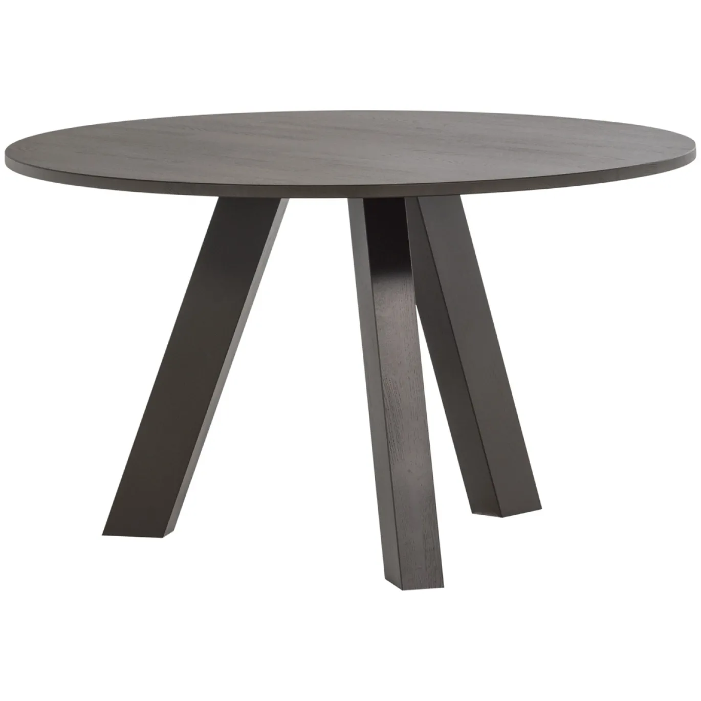 Woood Eettafel Rhonda Ø129cm Eiken Middenbruin