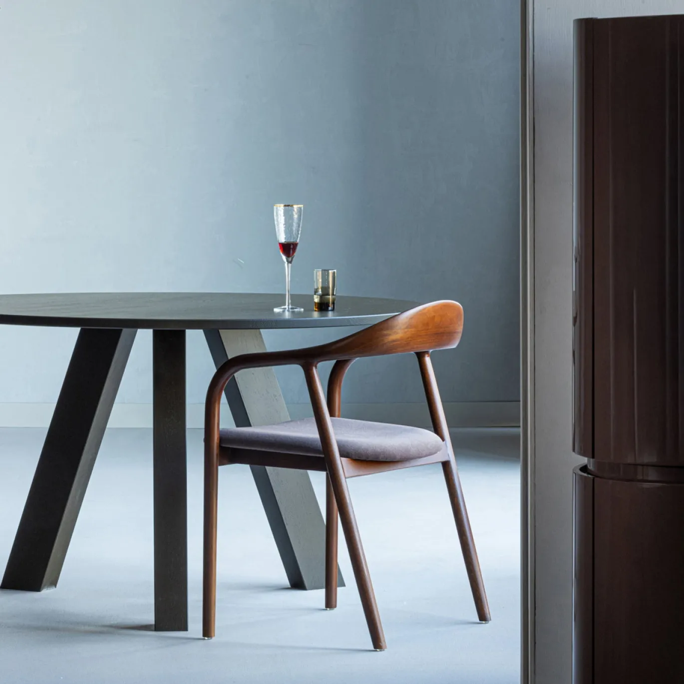 Woood Eettafel Rhonda Ø129cm Eiken Middenbruin