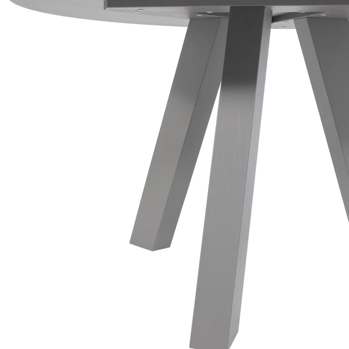 Woood Eettafel Rhonda Ø129cm Eiken Warmgrijs